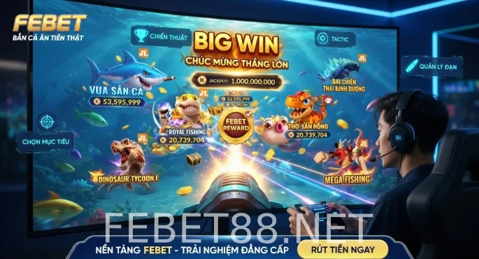 Mẹo chơi Bắn cá Febet hiệu quả từ cao thủ
